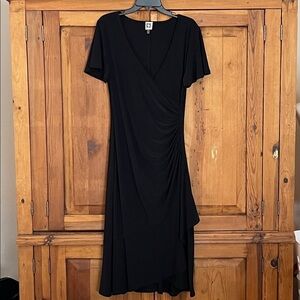 NWOT Anne Klein Black Midi Dress Sz. 10